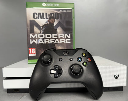 Microsoft Xbox One S 1TB Console Bundle ( + Call Of Duty Modern Warfare 2019 ) ** Unboxed **