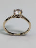 9CT GOLD RING WITH CZ STONES PRESTON SIZE N