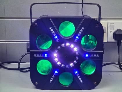 Pulse Vortices Multi-FX LED Moonflower RGBWA Effect Light DJ Disco Party