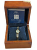 Rotary 9ct gold 3 bar gate bracelet watch boxed