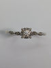 9ct Gold Diamond Ring Size O 1/2