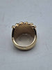 9ct Yellow Gold Mens Multi Row Keeper Knuckle Ring - 36.01 Grams - Size W