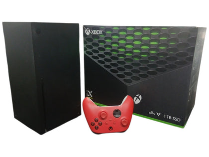 Microsoft Xbox Series X Console - 1TB - Black - Boxed With Red Series Controller And All Leads