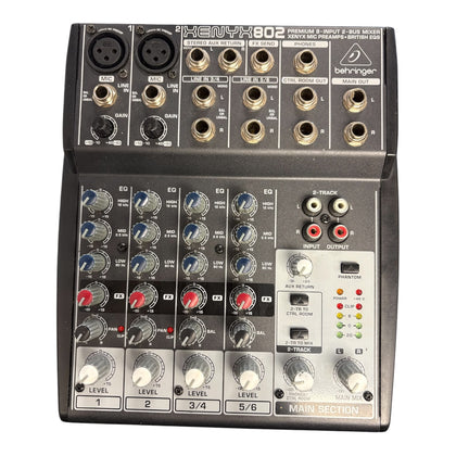 Xenyx 802 Behringer 8 input 2 bus Mixer Xenyx Mic Pre amps