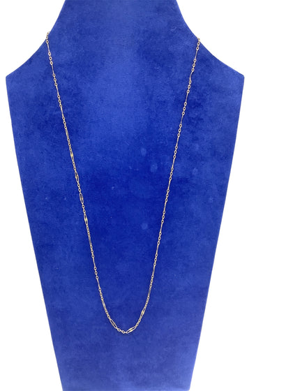 9ct Fancy twist solid necklace 20”.