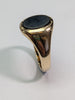 9ct gold black stone signet ring