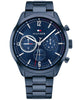 Tommy Hilfiger Chronograph 44mm Quartz Blue Dial Blue IP Bracelet Watch