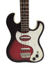 Danelectro Dan 63 Short Scale 4-String Bass Guitar (029906) Red/White/Black