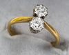 18ct Gold Diamond Ring Size M