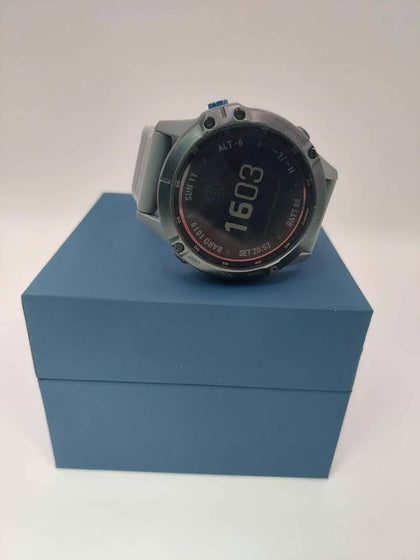 Garmin Fenix 6 Pro Solar Edition Smartwatch Black With Grey Band