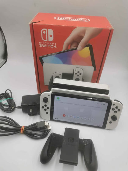 Nintendo Switch Console 64GB OLED White Joy Cons Boxed