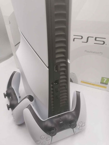 PlayStation 5 Slim Console 1TB White 2 Controllers Boxed **Great Condition**