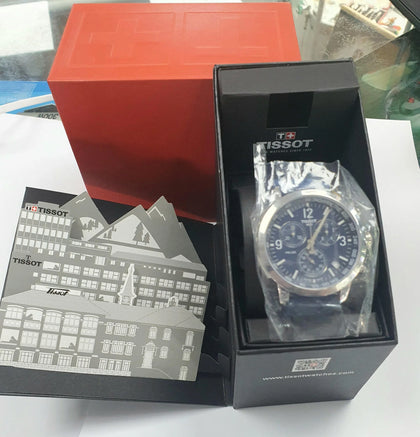 Tissot PRC 200 Chronograph Quartz Blue Dial Men's Watch (OPENBOX)
