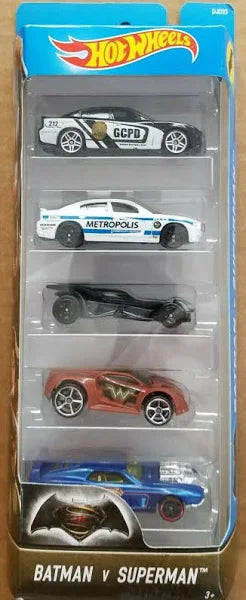 DC Hot Wheels Batman Vs Superman 5 Pack DJD23