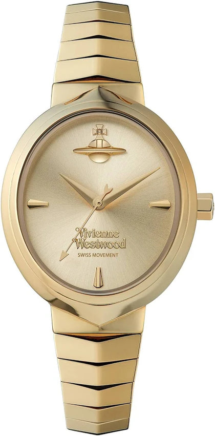 Vivienne Westwood Armour Gold Dial Bracelet Watch