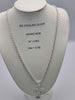 925 Sterling Silver Rope Chain Necklace With CZ Cross Pendant - 24" Long - 33.52 Grams **BRAND NEW**