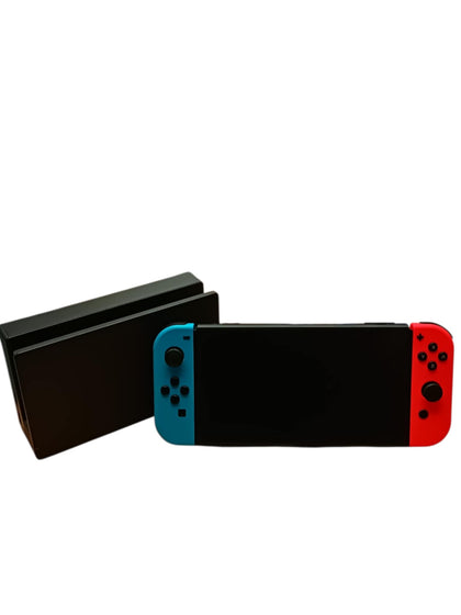 Nintendo Switch (Neon Red/Blue) With Mario Kart Deluxe 8