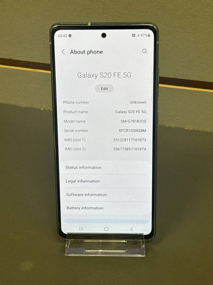 Galaxy S20FE 5G Dual Sim 128GB