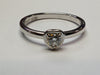 9CT WHITE GOLD CARTIER ENGAGEMENT RING BOXED SIZE K 1/2 PRESTON STORE