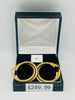9CT YELLOW GOLD, 375 HALLMARKED DOUBLE HOOP CEROLE INTERTWINED EARRINGS, 4.23G, BOXED