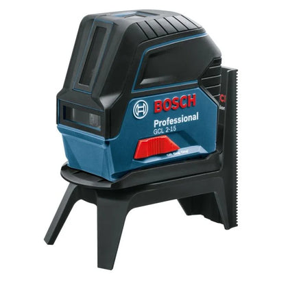 Bosch Professional GCL 2-15 Self-Levelling Cross Line Laser Measuring Tool Inc BM3 & RM1 Wall Mount