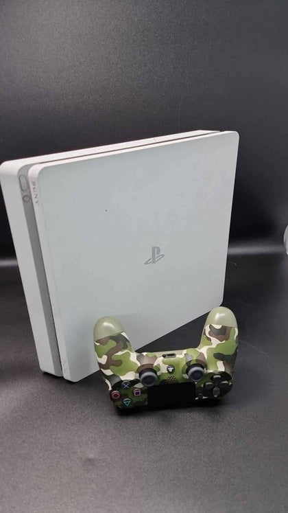 Sony Playstation 4 Slim PS4 Slim Home Gaming Console - White - 500GB - Unboxed With Camo Pad