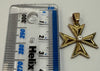 9ct Gold Maltese Cross with CZ stone
