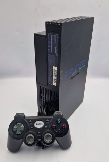 Sony PlayStation 2 black Console with 3rd Party Controller BOXED