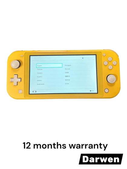 Nintendo Switch Lite Yellow with 128gb memory card
