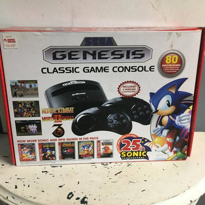 Sega Mega Drive Classic Game Console 80 Built In Games And Cartridge Slot