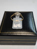 9CT Yellow Gold and CZ Cluster Ring - Size P - 1.44G - Hallmarked