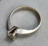 14ct White Gold Diamond Ring size K