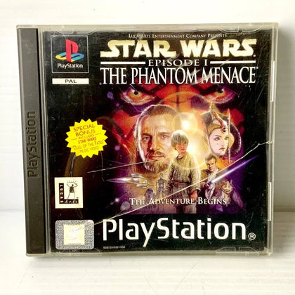 Star Wars Episode 1: The Phantom Menace + Manual - Ps1 - Tested &