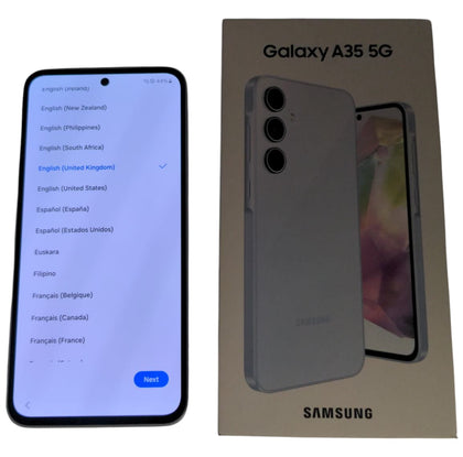 Samsung Galaxy A35, 5G, 128GB, Unlocked, Ice Blue