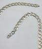 Silver Curb Chain 22"