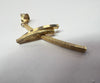 14CT GOLD CROSS PENDANT APPROX 5.5CM LENGTH