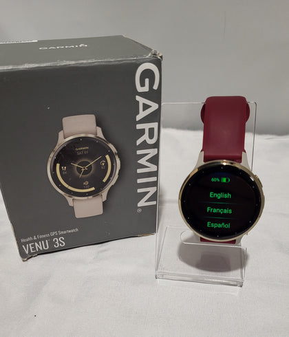 GARMIN Venu 3S - GPS - 41mm - Soft Gold & French Grey