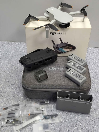 DJI Mini SE Drone Fly More Combo Kit with 3 x batteries carry case 3 way charger