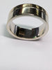 14CT GOLD TWO TONED WHITE & YELLOW GOLD RING SIZE T