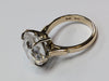 9CT GOLD LARGE CZ RING SIZE M.5 PRESTON STORE