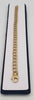9ct yellow gold curb style bracelet 19.4g 8" with box