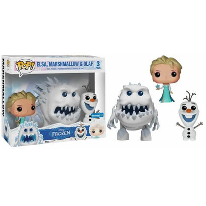 Funko Disney Frozen Pop! Movies Elsa, Marshmallow & Olaf Vinyl Figures