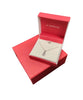 Sterling Silver Diamond Droplet Pendant Necklace**Boxed**