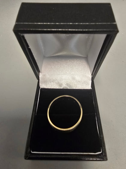 9ct Gold Ring 375 dia 4.5G Size S