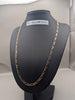 9ct Yellow Gold Figaro Chain Necklace - 10.78 Grams - 22" Long
