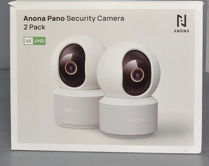 Anona Pano 4K UHD Indoor Security Camera 2-Pack (Model hm1010)