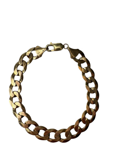 9ct Gold Flat Curb Bracelet