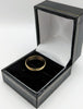 375 9CT YELLOW GOLD RING, SOLID BAND SYTLE, SIZE O/7, 2.5G, BOXED