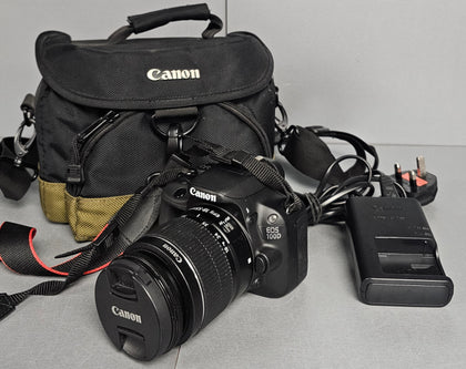 Canon Eos 100D 18.0MP Digital SLR Camera  + 18-55mm lens