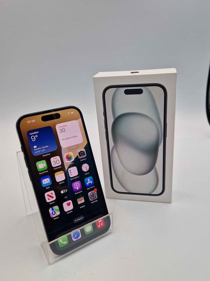 Apple IPhone 15 Mobile Phone - 128GB Storage - Black - Open Unlocked - Boxed (100% Battery) *NEW*